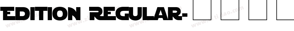 Edition Regular字体转换